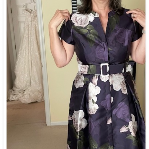 Beautiful Oak Hall Twilight Blooms Dress Sz. 12 - Picture 4 of 10